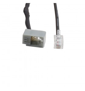 best selling RJ 11 4pin male to female cable  black pvc Telephone cable